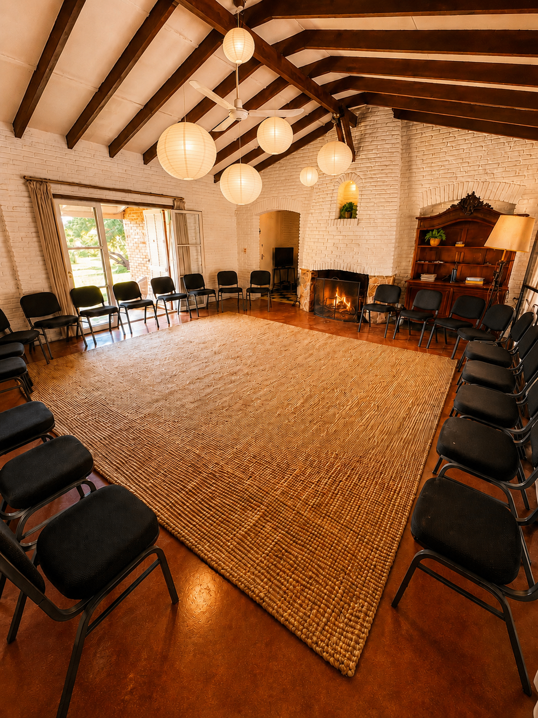 Salón donde se desarrolla el encuentro